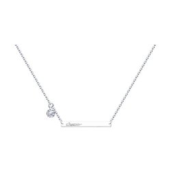 Колье из серебра с фианитом (Арт.94070463)