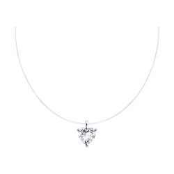 Колье из серебра с фианитом (Арт.94070664)