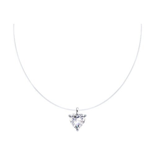 Колье из серебра с фианитом (Арт.94070664)