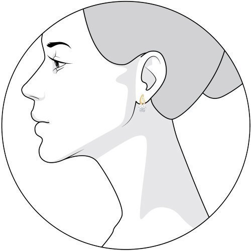 Серьги из комбинированного золота с бриллиантами (Арт.1020887)