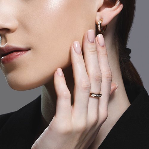 Серьги из золота с бриллиантами (Арт.1021673)