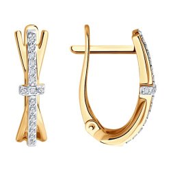 Серьги из золота с бриллиантами (Арт.1022162)