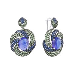 Серьги из белого золота с сапфиром и танзанитом (Арт.er-34217_sr_glsa_ta_tv_wg) Серьги из белого золота с сапфиром и танзанитом (Арт.er-34217_sr_glsa_ta_tv_wg)