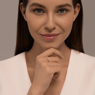 Кольцо из белого золота с бриллиантами «Игра Света» SOKOLOV (арт.1012679-3)