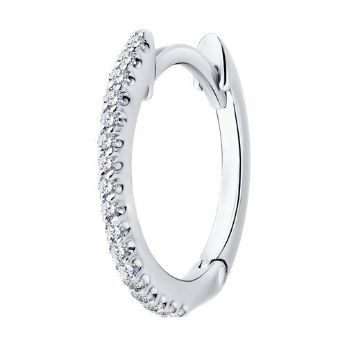 Серьга из белого золота с бриллиантами (Арт.1170029-3)