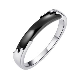 Кольцо из серебра с керамикой (Арт.tc-r00461-b-w-x-x-x)