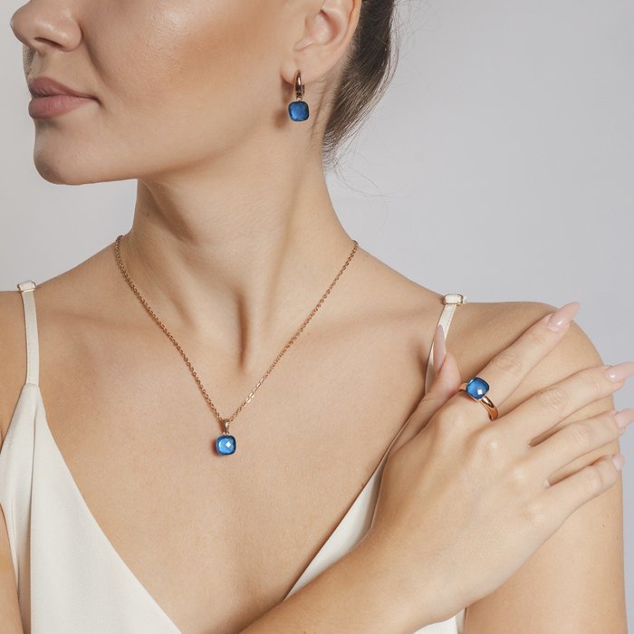 Колье-бижутерия Qudo (Арт.400299.1_bl_rg)