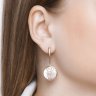 Серьги из серебра с белым перламутром (Арт.93020675)