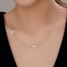 Колье из серебра с фианитами (Арт.94071347)