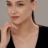Колье из серебра с фианитами (Арт.94071347)