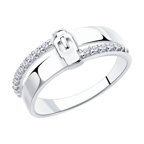 Кольцо из серебра с фианитами (Арт.94-110-00801-1)