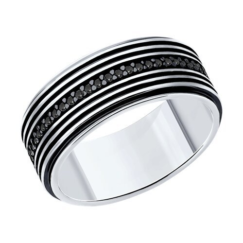 Кольцо из серебра с фианитами (Арт.95-110-02153-1)