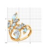 Кольцо золотое с топазом «Небесный Вихрь» Соколов (арт.51-310-00320-1)