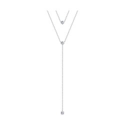 Колье из серебра с фианитами (Арт.94070949)
