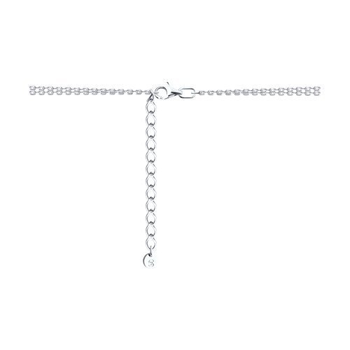 Колье из серебра с фианитами (Арт.94070949)