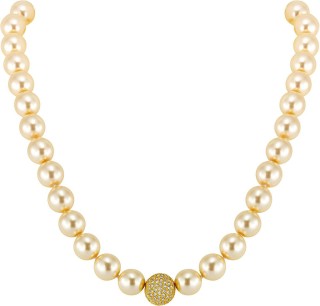 Ожерелье с жемчугом и кубическим цирконием «Pearl Kiss» Rivoli (арт.91L-GK-3)