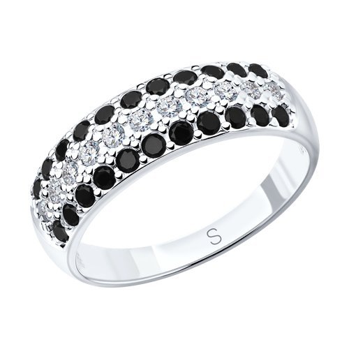 Кольцо из серебра с фианитами (Арт.94010064)