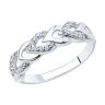 Кольцо из серебра с фианитами (Арт.94012332)