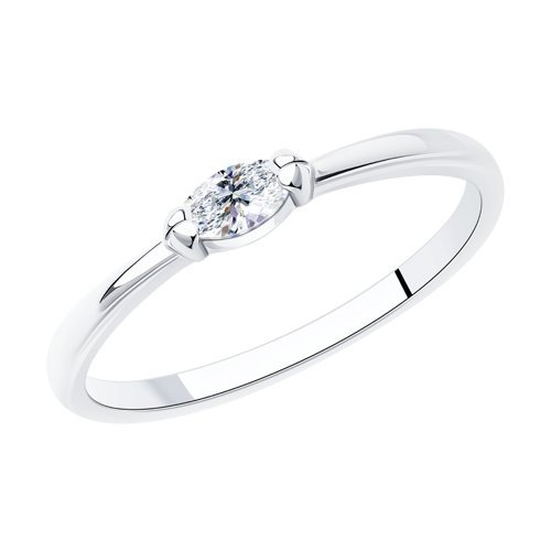 Кольцо из серебра с фианитом (Арт.94013290)