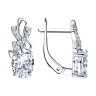Серьги из серебра с фианитами (Арт.94020807)