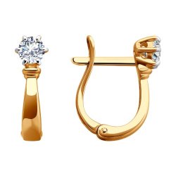 Серьги из золота с фианитами (Арт.0200208)