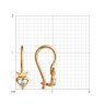 Серьги из золота с фианитами (Арт.028358)