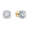 Серьги из золота с фианитами (Арт.029648)