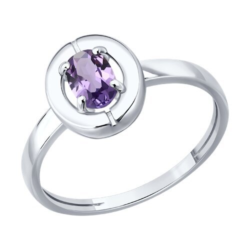 Кольцо из серебра с аметистом (Арт.92014841)