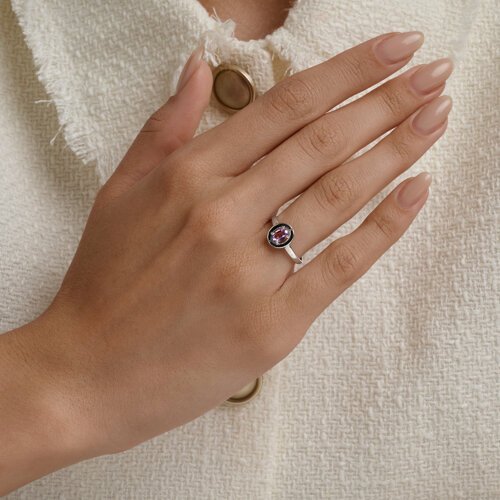 Кольцо из серебра с аметистом (Арт.92014841)