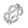 Кольцо серебряное с фианитами «Chain Shine» Fresh Jewelry (арт.CZ-R02920-X-W-X-X-W)