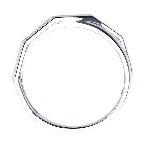 Кольцо из белого золота с бриллиантами (Арт.1011865-3)