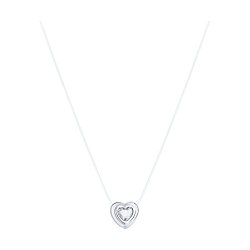 Колье из серебра с фианитом (Арт.94070154)
