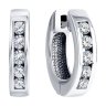 Серьги из белого золота с бриллиантами (Арт.1021673-3)