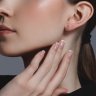 Серьги из золота с бриллиантами (Арт.1021813)