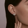Серьги из серебра с фианитами «Полярная звезда» Соколов (арт.94-122-02109-1)