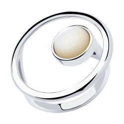 Кольцо из серебра с перламутром (Арт.83010065)