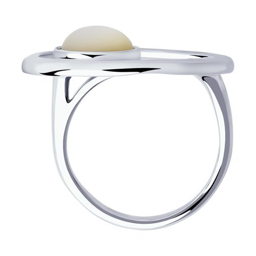 Кольцо из серебра с перламутром (Арт.83010065)