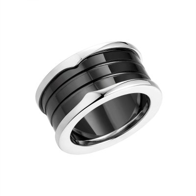 Кольцо из серебра с керамикой (Арт.tc-r01268-b-w-x-x-x)