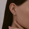 Серьги из серебра с бриллиантами (Арт.94-222-02092-1)