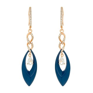 Серьги серебряные с керамикой и кубическим цирконием «Ceramic Grace» Fresh Jewelry (арт.TM-E00874-Вl-G-W-X-W)