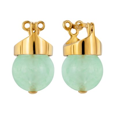 Серебряные серьги BEAVERS с Халцедоном 2206hc_z_gl