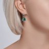 Серьги из серебра с ситаллами (Арт.92022832)
