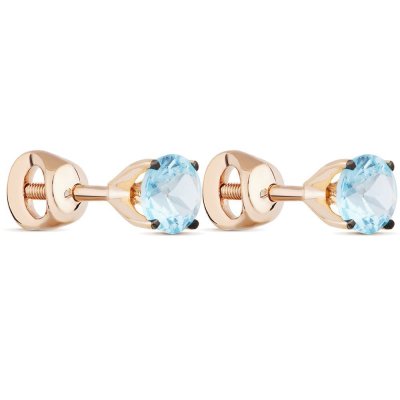 Серьги из золота с топазом Русские Самоцветы (Арт.70341)