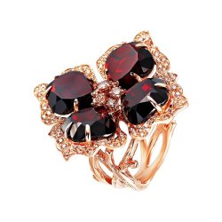 Кольцо из золота с бриллиантом и гранатом (Арт.r1368p10d-gr_ko_dn_gr_pink)