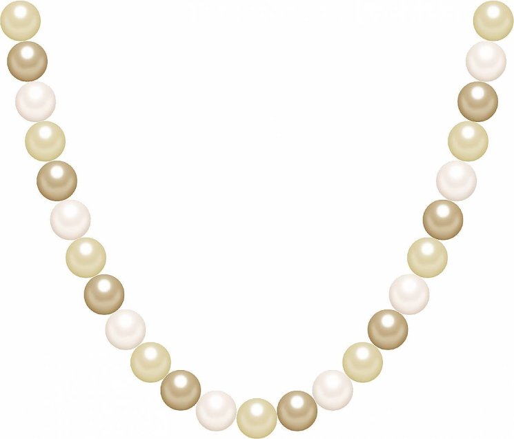 Ожерелье из серебра с жемчугом (Арт.17l-2-6-9)