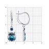 Серьги из серебра с фианитами и эмалью (Арт.94026433)