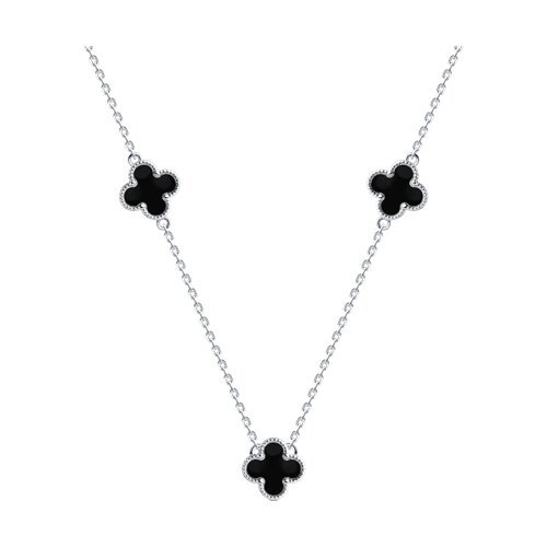 Колье из серебра с эмалью (Арт.94070950)