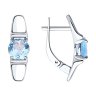 Серьги из серебра с топазами (Арт.94-320-00628-1)