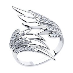 Кольцо из серебра с фианитами (Арт.94013514)