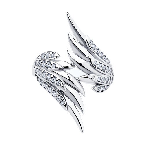 Кольцо из серебра с фианитами (Арт.94013514)